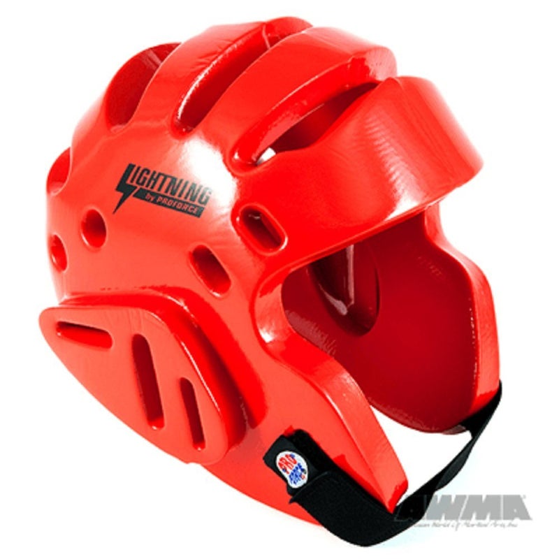 Pro Force ProForce Lightning Sparring Head Guard / Headgear - Red - Large - Image 1