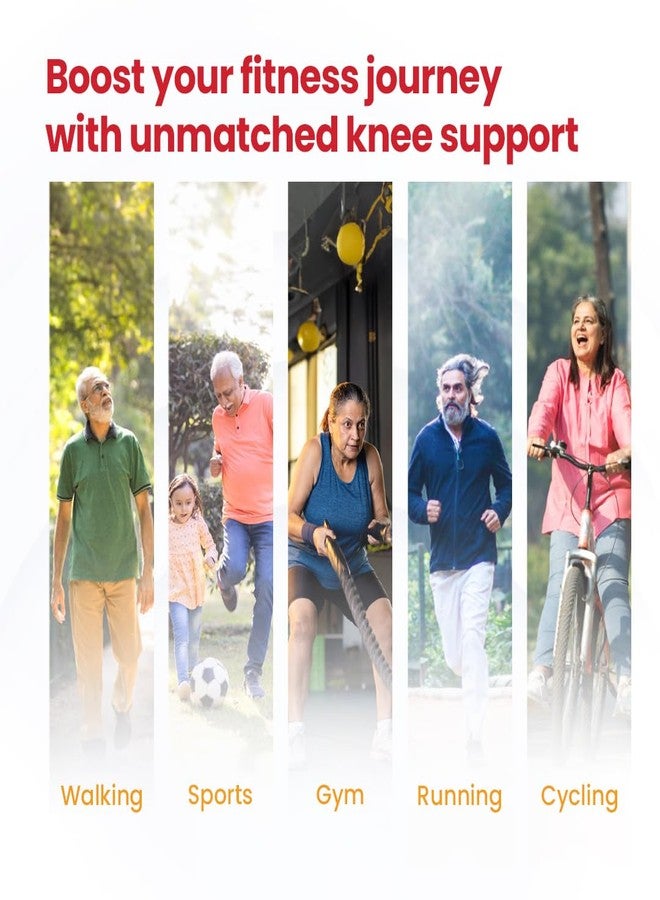 AGEasy Cotton Comfort Knee Sleeve (Medium), Arthritis - Image 5