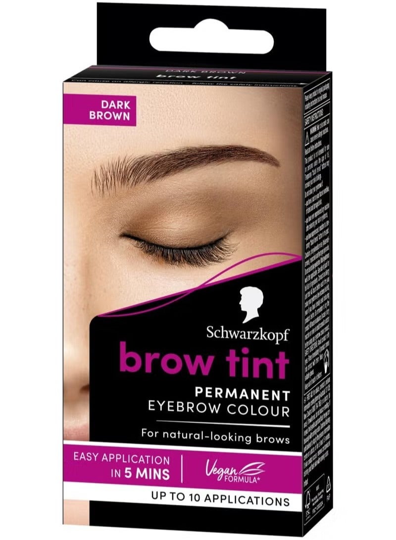 صبغة حواجب دائمة من شوارزكوف - لون بني غامق - Image 1