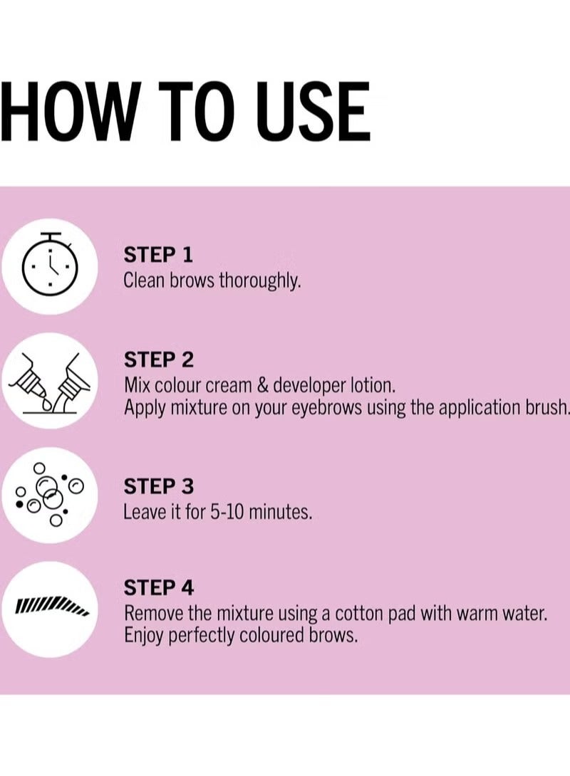 صبغة حواجب دائمة من شوارزكوف - لون بني غامق - Image 2