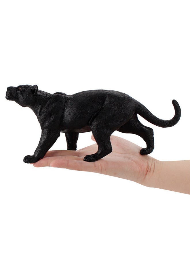 Export Hot Sale Solid 25cm Wild Panther Zoo Model Simulation Forest Leopard Animal Hand Model Play-Color:ZQ863 Big Panther 441G - Image 5