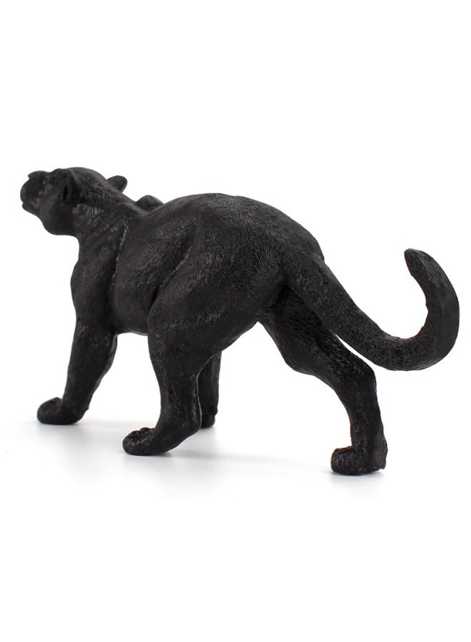 Export Hot Sale Solid 25cm Wild Panther Zoo Model Simulation Forest Leopard Animal Hand Model Play-Color:ZQ863 Big Panther 441G - Image 4