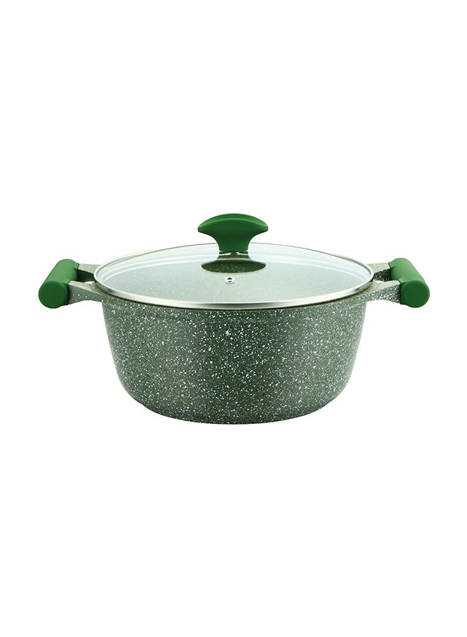 Prestige Granite Non-Stick Aluminium Sauce Pan With Lid Green/Clear - Image 1