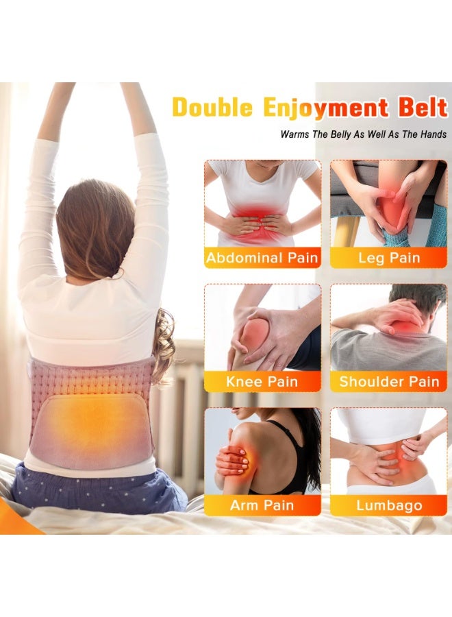 ياكيتر وسادة تدفئة كهربائية لتخفيف آلام الظهر، 10 خيارات درجة حرارة كهربائية، 4 إعدادات مؤقت، إيقاف تشغيل تلقائي، وسادة تدفئة سريعة مع جيب لليد، لتخفيف التشنجات وتصلب العضلات - Image 2