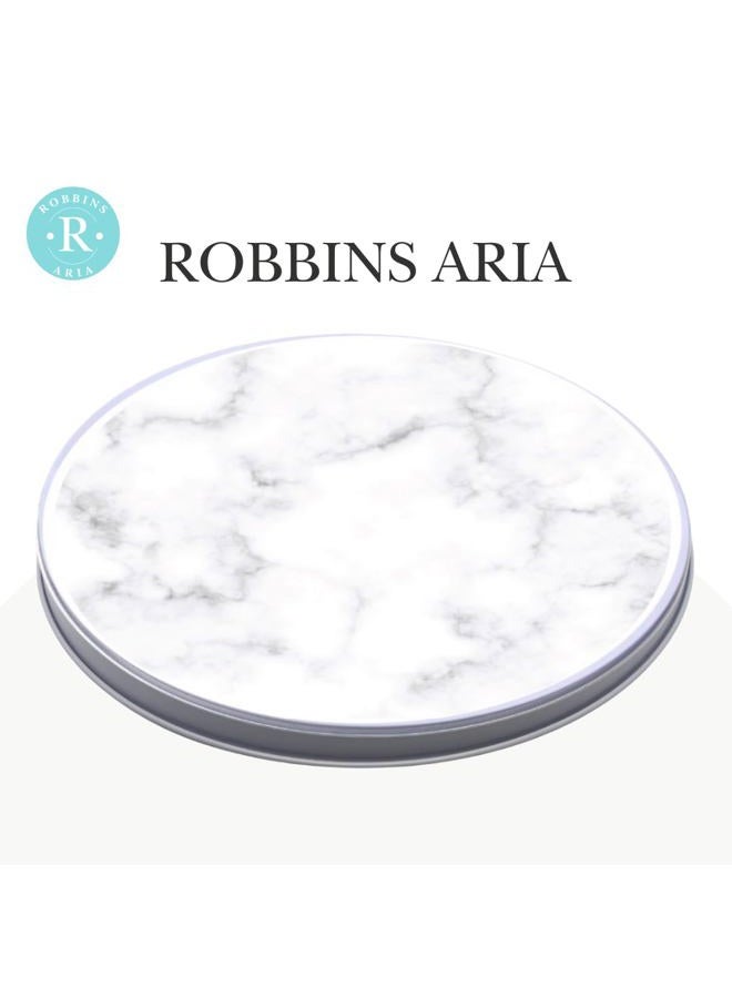 Robbins Aria Electric Stove Burner Covers - Protect Stovetop - Set of 4, 10 and 8 inches - White Marble Electric Stove Covers - Image 5