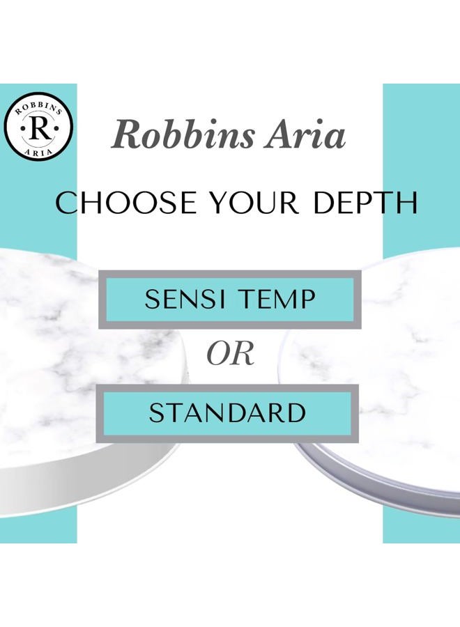 Robbins Aria Electric Stove Burner Covers - Protect Stovetop - Set of 4, 10 and 8 inches - White Marble Electric Stove Covers - Image 2