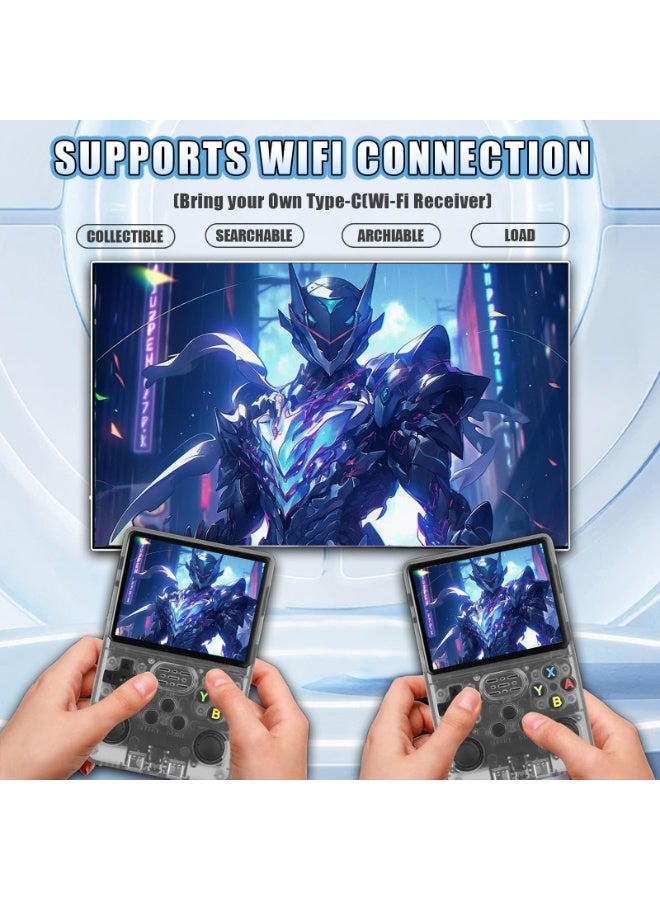 Retro Snap - وحدة التحكم في لعبة Retro Snap ، وحدة تحكم ألعاب Retrosnap ، وحدات التحكم في ألعاب R36S ، شاشة 3.5 -in 4K HD ، عمر بطارية طويل ، مشغل ألعاب مفتوح المصدر (Black 64g) - Image 2