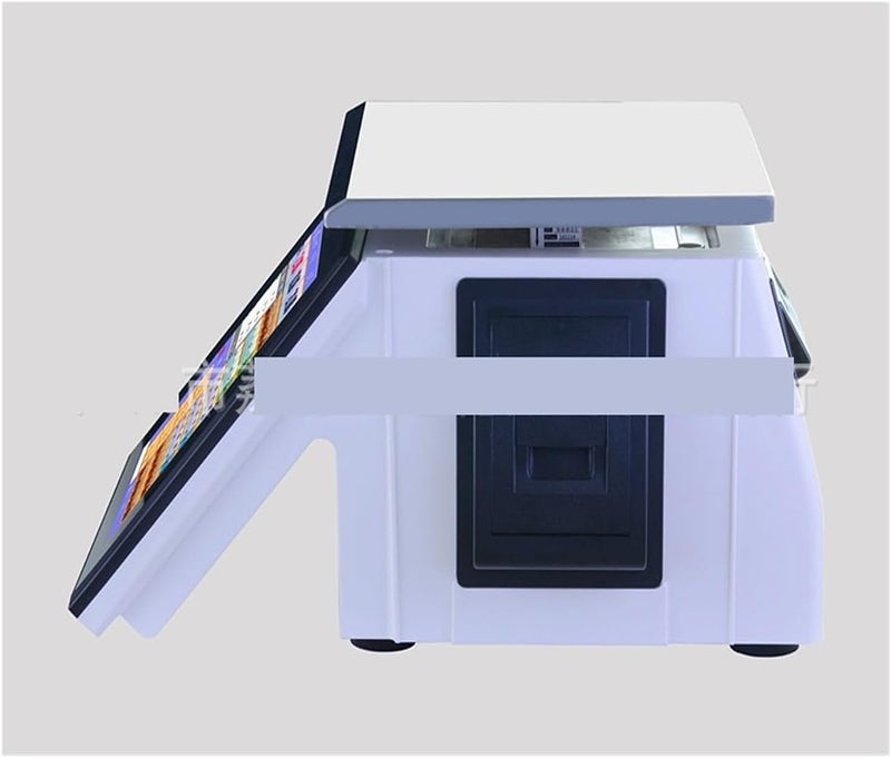 ROOUIO Cash Register, 12 Inch Touch Screen Integrated Cash Register, Snack Shop Weighing Cash Register Cash Register Cash Register Scale Weighing Integrated Machine - Image 4