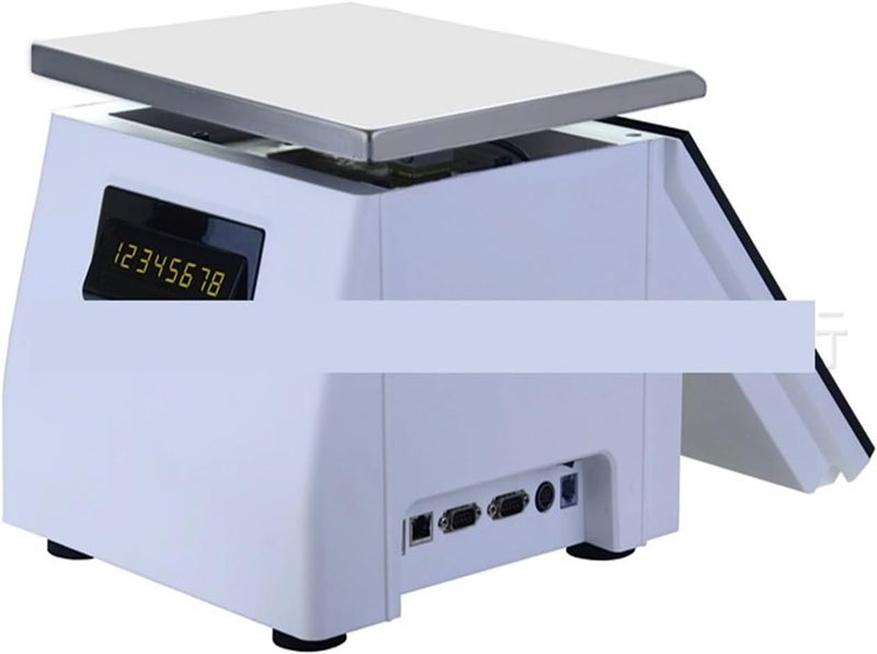 ROOUIO Cash Register, 12 Inch Touch Screen Integrated Cash Register, Snack Shop Weighing Cash Register Cash Register Cash Register Scale Weighing Integrated Machine - Image 5