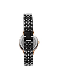 ECSTACY ECSTACY Women's Analog Black Sunray  Dial Watch - E23505-KBBB  - Image 3