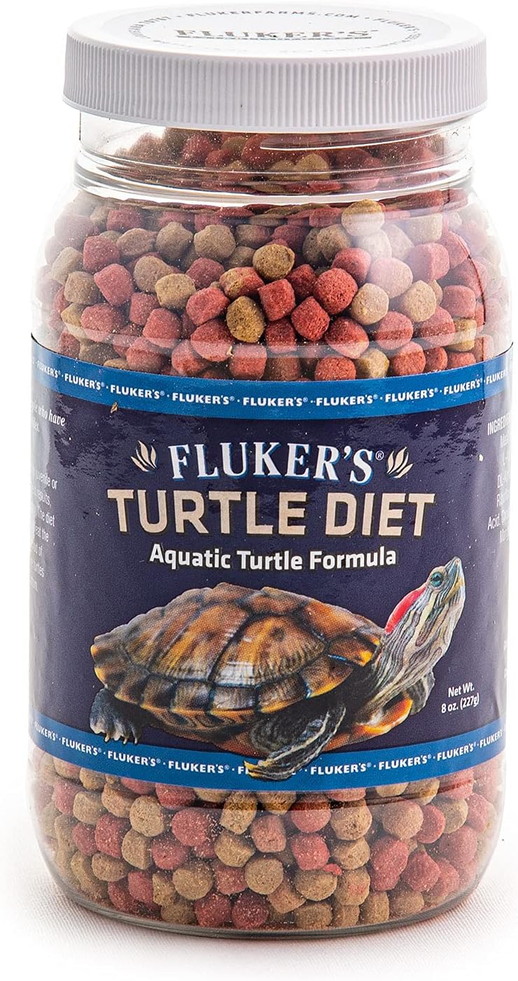 Fluker's 8-Ounce Aquatic Turtle Diet - Complete Formula for Freshwater Turtles - Image 1