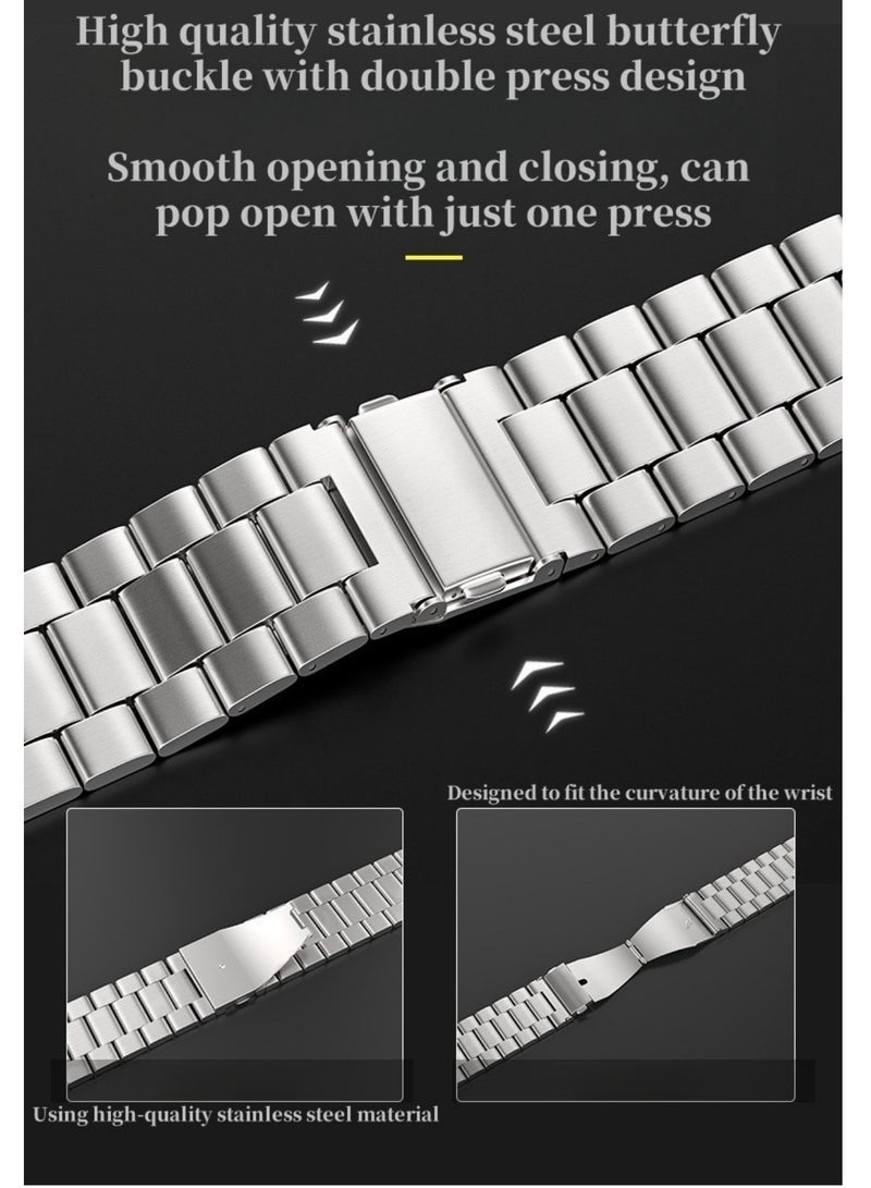Compatible Apple Watch Straps 42mm 44mm 45mm 49mm, Stainless Steel iWatch Band with Case for Apple Watch Series 8/7/6/5/4/3/2/1/SE/SE2/Ultra (Comes with strap adjuster)  - Image 2