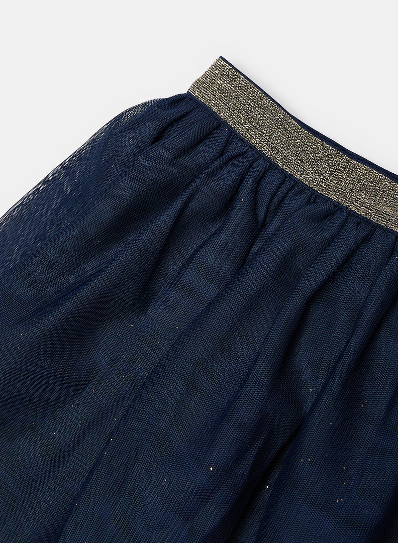 Okaidi Blue Skirts for Girls  - Image 3