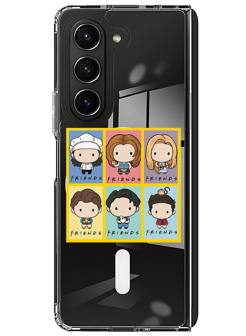 Theodor Magnetic Case for Samsung Galaxy Z Fold 5 Compatible with MagSafe Wireless Charging, Shockproof Phone Bumper Cover friends - Image 1