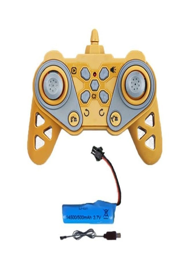 EXOMOON RC JCB Toy Excavator for Kids - 1:22 11-Channel Metal Remote Control Construction Vehicle with Lights, Sounds & 360° Rotation Yellow Digger Truck(RC Truck Toy) - Image 3