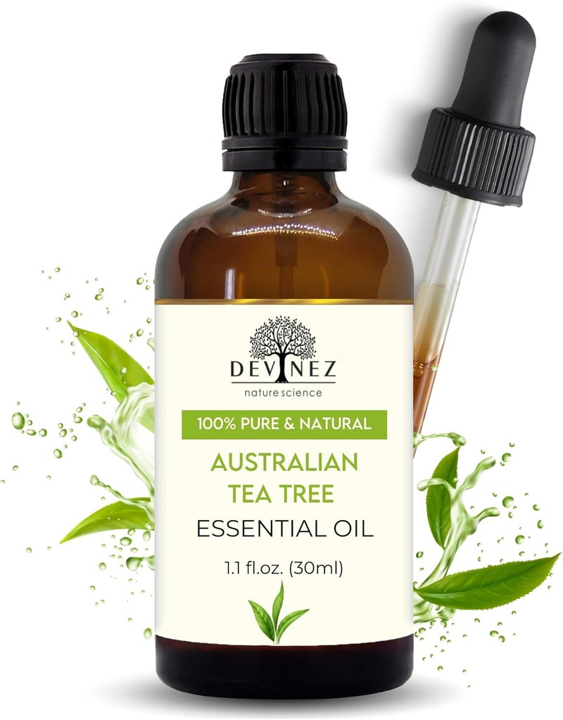 Devinez Australian Tea Tree Essential Oil (30ml) | 100% Pure | DIY Skin & Hair Care | Aromatherapy