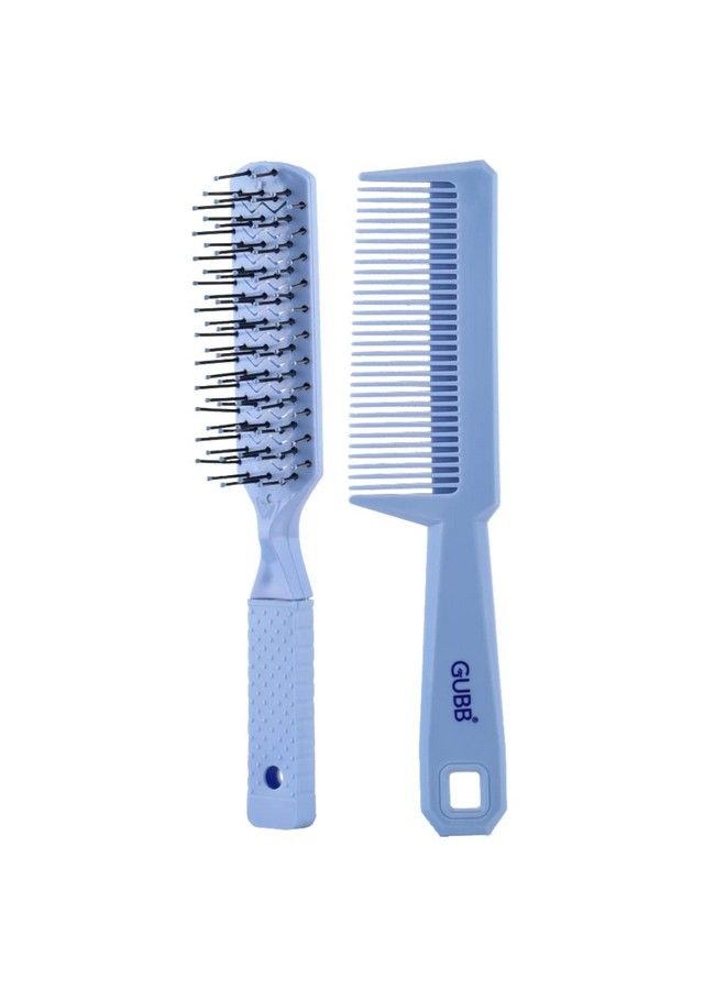 GUBB Styling Combo Of Vent Hair Brush (Santorini Hues) And Hair Comb ;Best Hair Combo For Styling Detangling And Grooming For Women And Men ; Best Hair Brush And Hair Comb For All Hair Types - Image 2