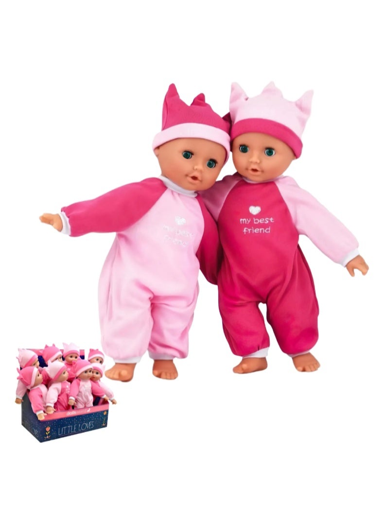 DOLLS World Little Loves Soft Bean Doll with Sleeping Eyes, 30 cm (12 Inch) Doll for Kids - Image 1