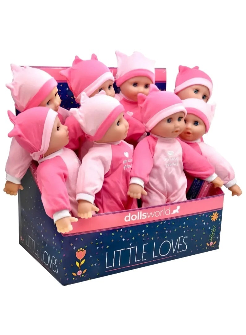 DOLLS World Little Loves Soft Bean Doll with Sleeping Eyes, 30 cm (12 Inch) Doll for Kids - Image 2