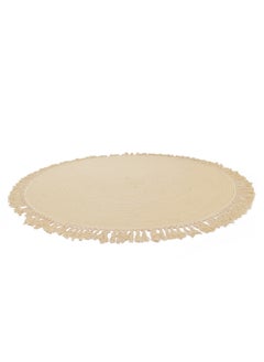 Round Woven Cotton Rope Rug with Fringe – Boho Chic Handcrafted Floor Mat for Living Room, Bedroom, Nursery & Entryway – Soft & Durable Neutral Décor Accent - pzsku/ZC21B1CF1F3A7B993B1FEZ/45/_/1737200659/75acf3ef-e38e-4357-a6d5-77033b3b6318