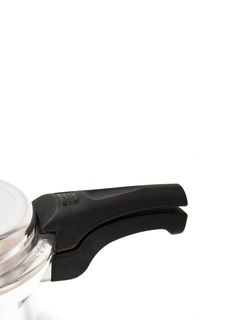 BLACKSTONE Aluminium  Pressure Cooker with Extra Rubber Gasket and Safety Valve 5 Liters Capacity, Silver - Image 4