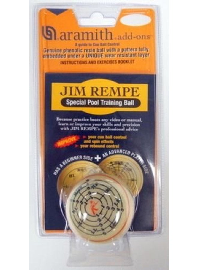 Aramith Jim Rempe Training Cue Pool Billiard Ball - Image 1