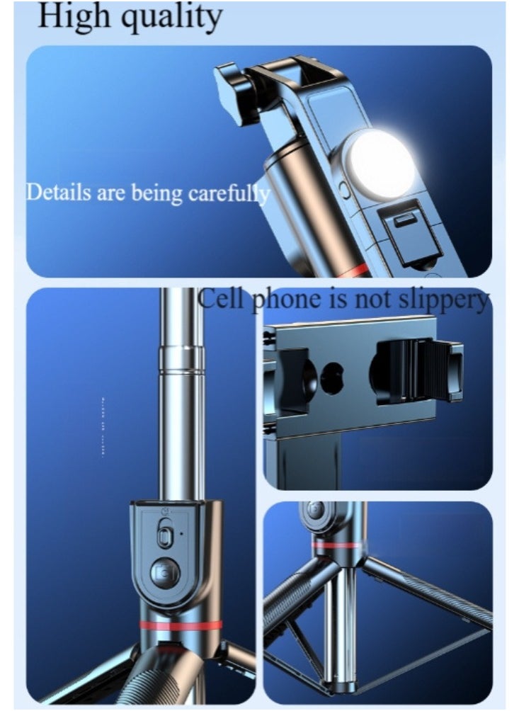New 70.86-inch extra-long selfie stick tripod selfie stick with wireless remote control and portable retractable phone phone tripod compatible with iPhone/samsung/gopro/android phone smartphones, perfect for travel, video blogs, videos and photos