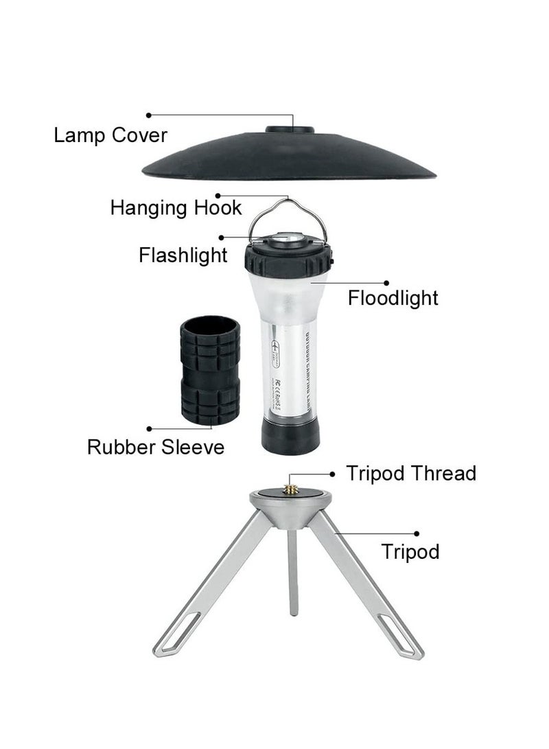 Arabest Portable Camping Lanterns Rechargeable Light LED Flashlight with Magnetic Tripod, Waterproof Tent Light Camp Lantern for Camping, Hiking, Emergency - Image 4