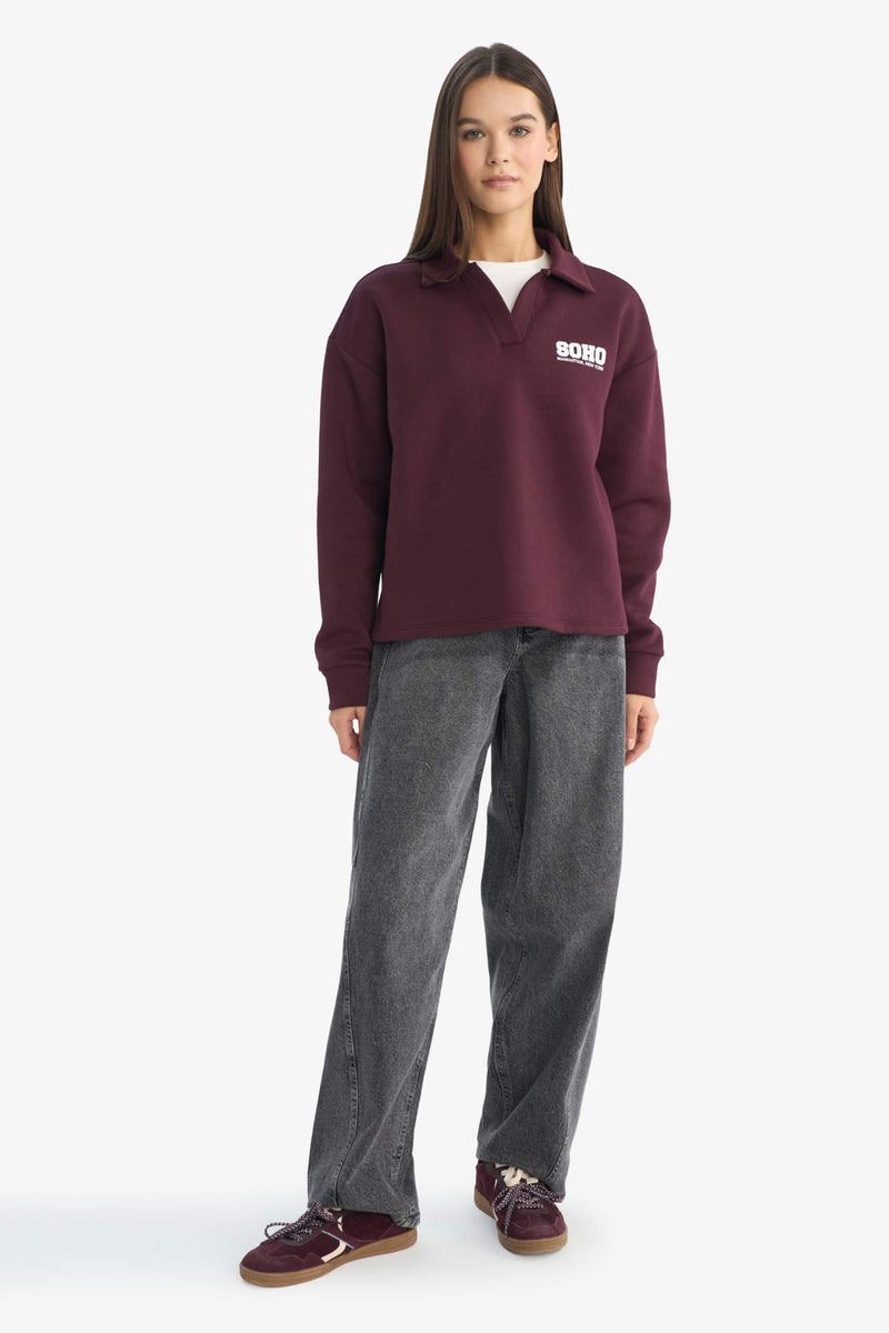 DeFacto Oversize Printed Sweatshirt - Image 2