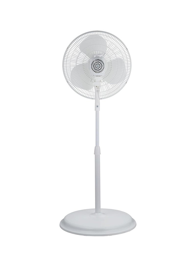 Midea Pedestal Stand Fan, 16 inch, Oscillation Directions, 3 Speed Levels & Adjustable Height, 3 Leaf Blade with 7.5 Hours Timer, 40 Watts, Best for Home & Office 40 W MFS-160M0BPW White - Image 3