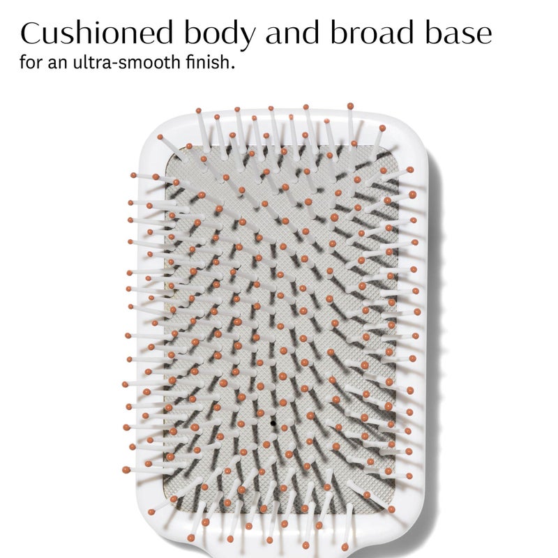 T3 Smooth Paddle Brush | Cushioned Body and Wide Flat Base for Gentle Styling | Heat Resistant Bristles - Image 3