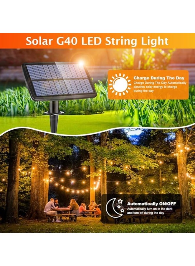 Smart Rahah Solar Powered  String Lights, 20 meter solar garden lights, patio lights, UV-resistant outdoor lighting, solar-powered yard decor, 2400mAh solar lights  - Image 3
