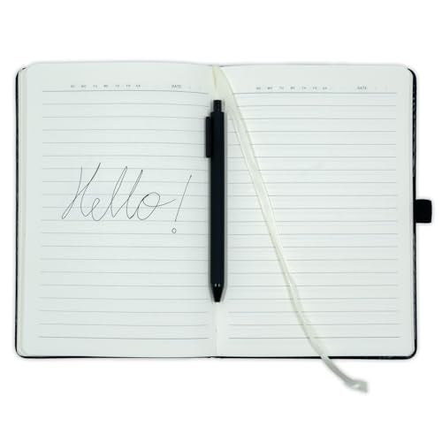 Kitabby – VIVID Notes with Pen | A5 Size | Hard Bound Notebook with Elastic Band & Pen Loop | 192 Pages | 80gsm Natural Shade Paper | Polymer Coated Paper Cover Material – (Grey) - Image 4