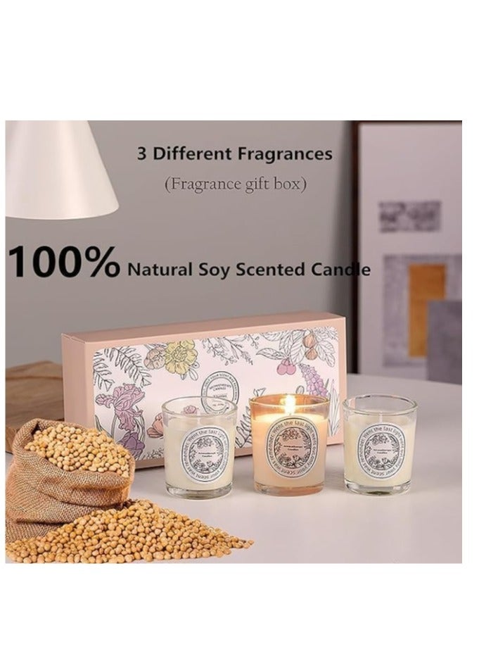 3pcs Scented Candle, Three Different Scents Single Wick Candle - Floral Scent - Image 4