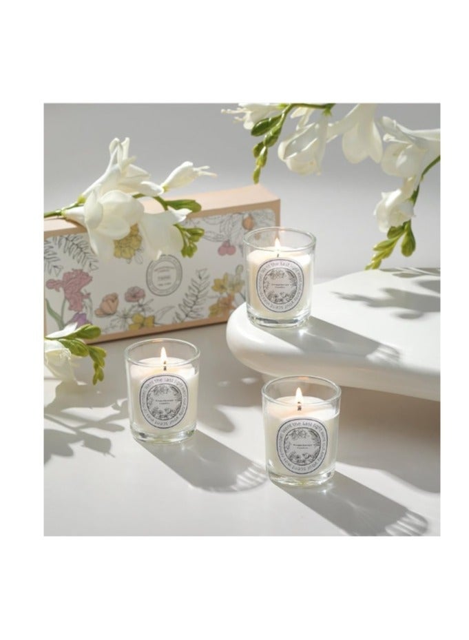 3pcs Scented Candle, Three Different Scents Single Wick Candle - Floral Scent - Image 3