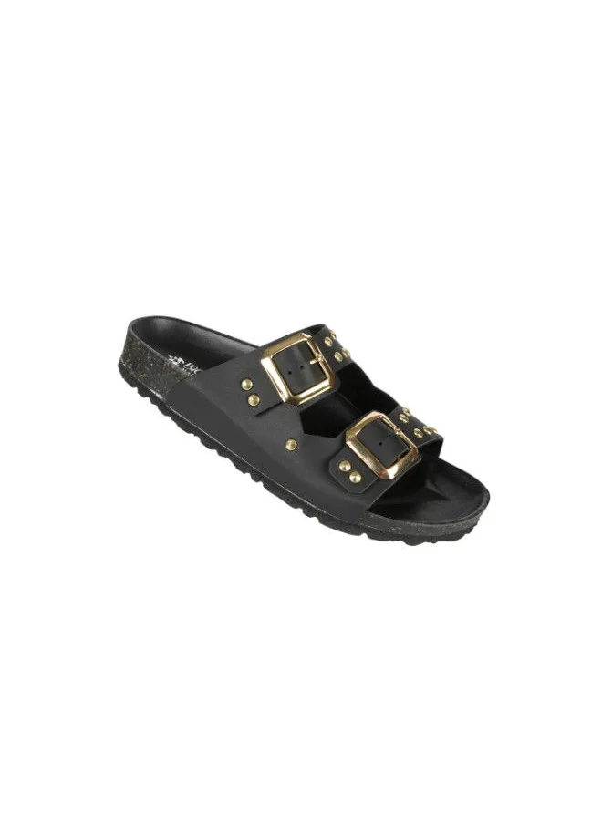 BiOCHIC Biochic Ladies Double Strap Sandals 012-482 1880VN-Black