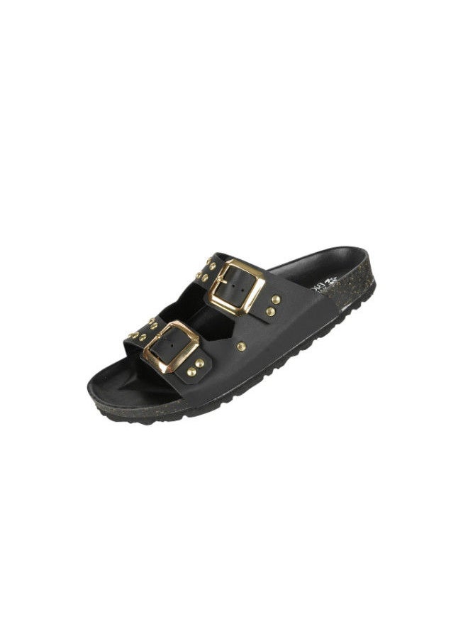 BiOCHIC - Biochic Ladies Double Strap Sandals 012-482 1880VN-Black - Image 1
