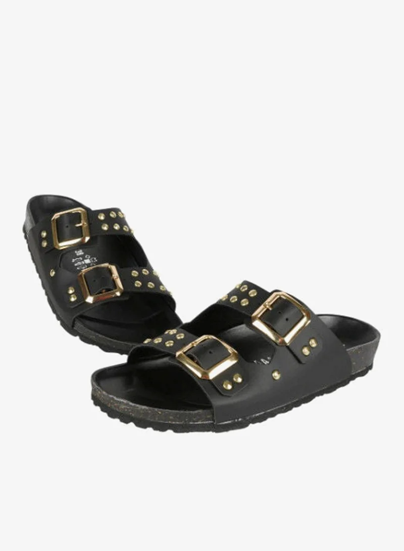 BiOCHIC Biochic Ladies Double Strap Sandals 012-482 1880VN-Black