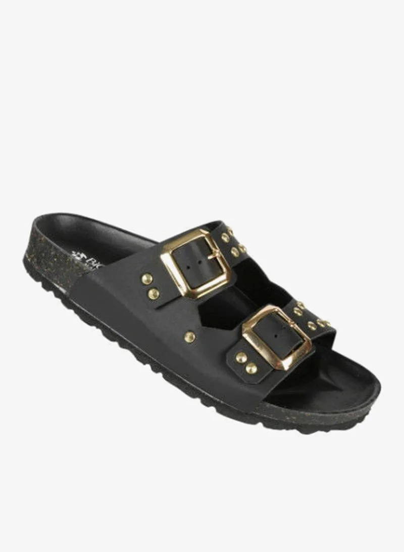 BiOCHIC Biochic Ladies Double Strap Sandals 012-482 1880VN-Black