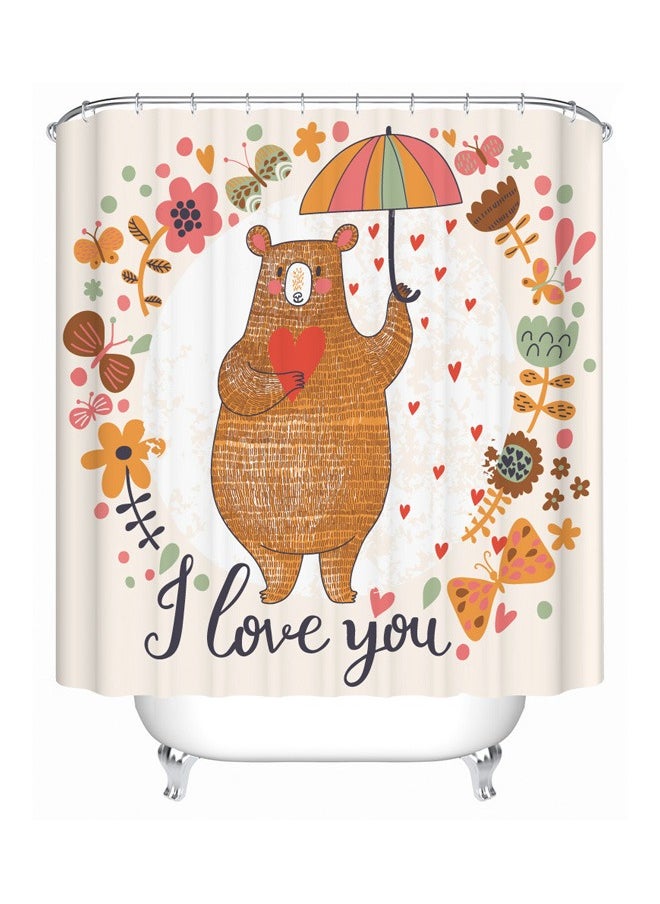 No branded I Love You Shower Curtain 