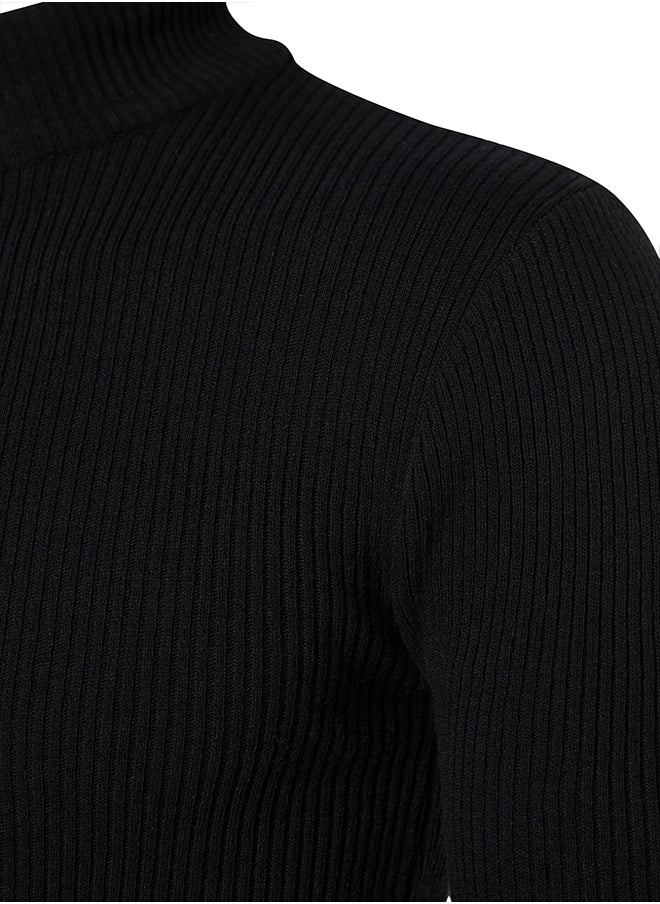 trendyol - Fitted Sweater  black& white - Image 1