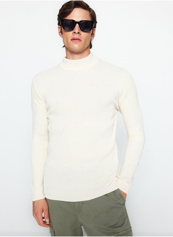 trendyol - Fitted Sweater  black& white - Image 1