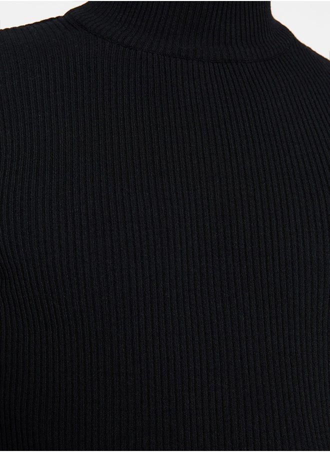 trendyol - Fitted Sweater  black& white - Image 1