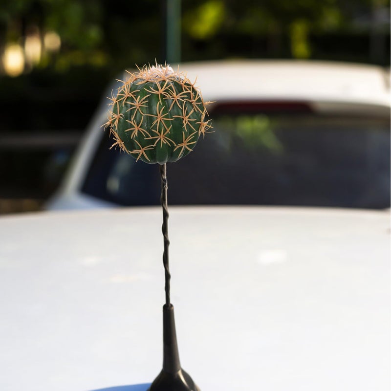 PU Cactus Antenna Topper Lightweight Car Roof Ornament Creative Auto Decoration - Image 5