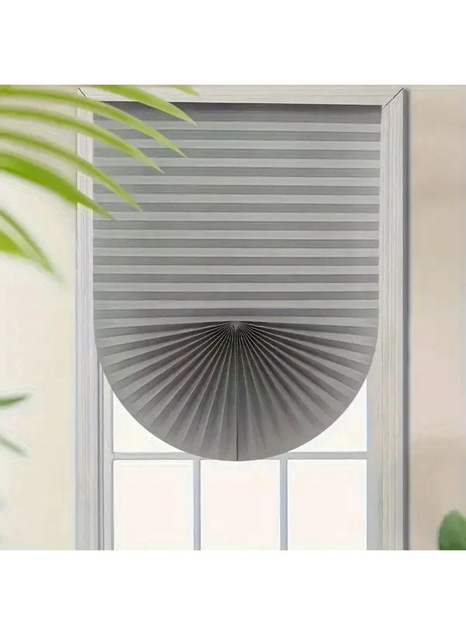 Cordless Blackout Curtain White L Size 35 43x59 06 Inch Pleated Portable For Living Room Office - Image 5