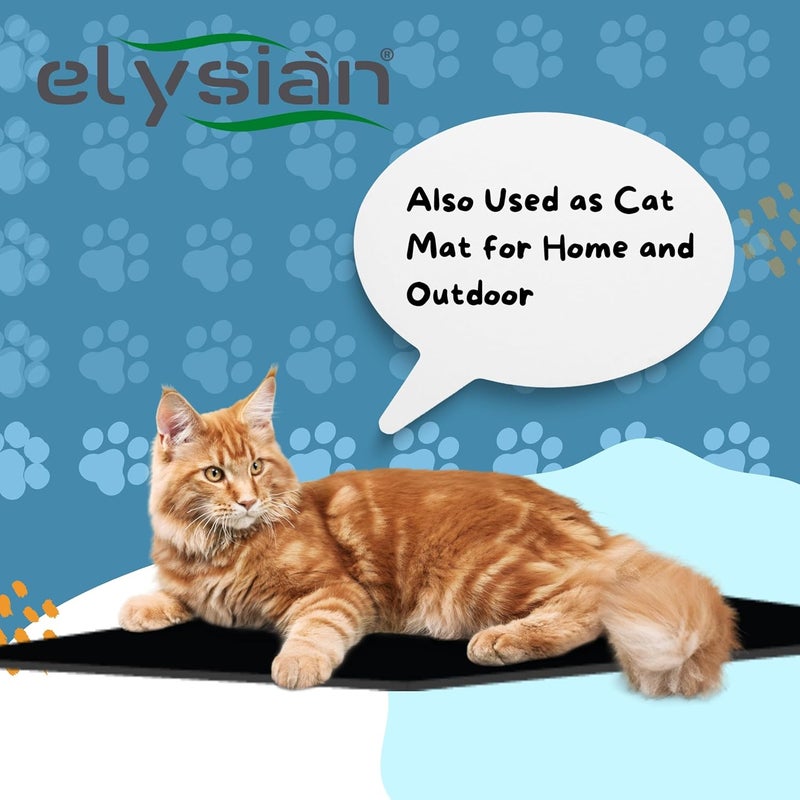 Elysian Dog Mat for Home and Outdoor 100% Waterproof and Reusable| Rubber Sheet for Dogs and Cat Easy to Carry Material Size -(6mm) 100X60CM - Image 3