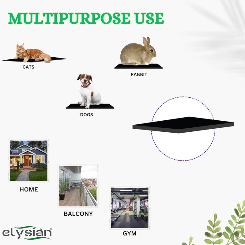 Elysian Dog Mat for Home and Outdoor 100% Waterproof and Reusable| Rubber Sheet for Dogs and Cat Easy to Carry Material Size -(6mm) 100X60CM - Image 5