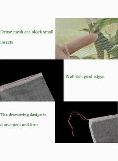 Y&D Plant Net Bags, SYOSI with Adjustable Drawstring Birds Netting Fruit Bags for Protectin Plants and Trees Flowers Garden Pest Barrier Bag Deer 4 Pieces  - Image 4