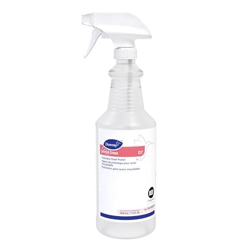 Diversey 94368259 SUMA INOX Stainless Steel Polish, Cleans Appliances, Brass, Copper & Polishes Metals, Ready-to-Use Spray, 32-Ounce (Pack of 6) - Image 2