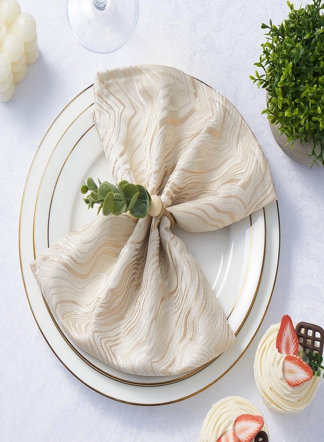 APTWOW Napkin Rings Set of 6, Easter Napkin Rings, Wood Bead Farmhouse Napkins Rings for Weddings Easter Party and Easter Table Decoration - Image 4